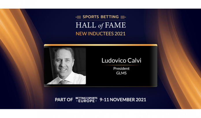 Ludovico Calvi, the President of Global Lottery Monitoring System (GLMS), will be inducted into the Sports Betting Hall of Fame on the final day of the Betting on Sports Europe conference and exhibition