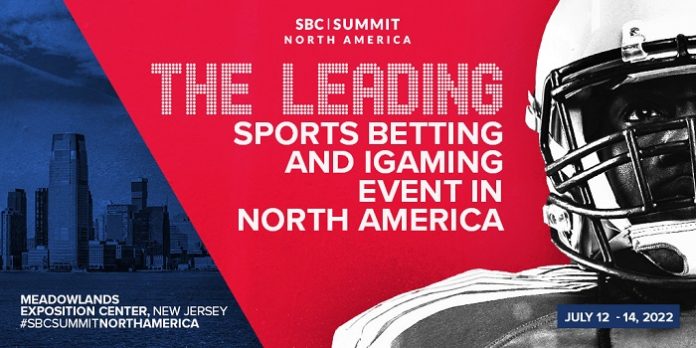 SBC Summit North America conference and tradeshow for the sports betting and igaming industry is set to return to New Jersey on July 12-14, 2022.