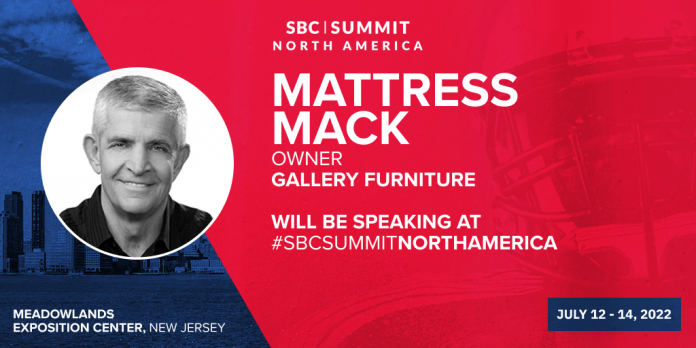 Petaruh Amerika yang paling banyak dipublikasikan ‘Mattress Mack’ untuk berbagi pengalaman dan wawasannya tentang keadaan industri di SBC Summit Amerika Utara