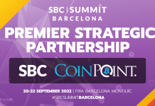 Blockchain and Metaverse expert agency CoinPoint sign a strategic partnership with SBC ahead of SBC Summit Barcelona SBC and CoinPoint Group have agreed on a deal that sees the digital marketing agency become a strategic partner of the leading global sports betting and igaming event