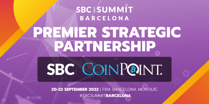 SBC and CoinPoint Group have agreed on a deal that sees the digital marketing agency become a strategic partner of the leading global sports betting and igaming event