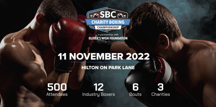 The first SBC Charity Boxing Championship, in partnership with Oliver's Wish Foundation, will see some of the biggest names in the gaming industry going toe-to-toe in the ring to raise thousands of pounds for good causes.