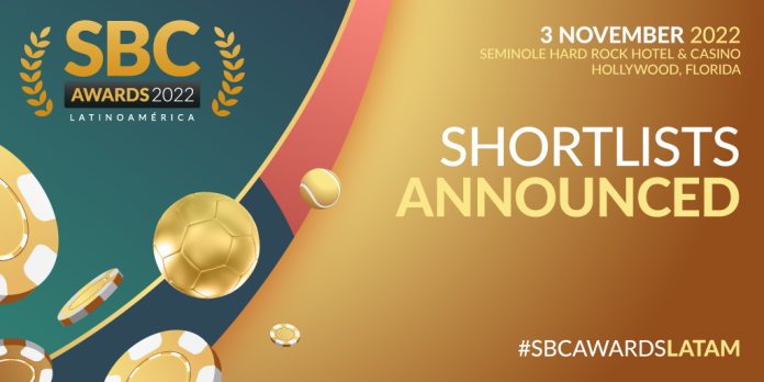 SBC is excited to announce the shortlisted operators, affiliates, suppliers and leaders for this year's SBC Awards Latinoamérica 2022 ceremony, taking place as part of SBC Summit Latinoamérica at the Seminole Hard Rock Hotel & Casino, Hollywood, Florida, on November 3