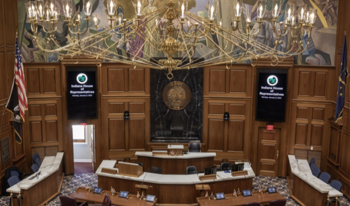 Indiana House of Representatives, where a Hoosier Lottery-led ilottery bill was mooted
