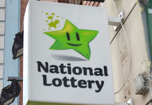 Irish calls emerge for hardline 9pm ban of National Lottery draws Irish National Lottery sign; operator Premier Lotteries Ireland appoints new Chair
