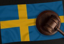 Swedish regulator questions marketing of yet another charity lottery A court hammer placed on top of the flag of Sweden