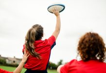 Allwyn to create a positive legacy at Women’s Rugby World Cup 2025 Female rugby player throwing a ball