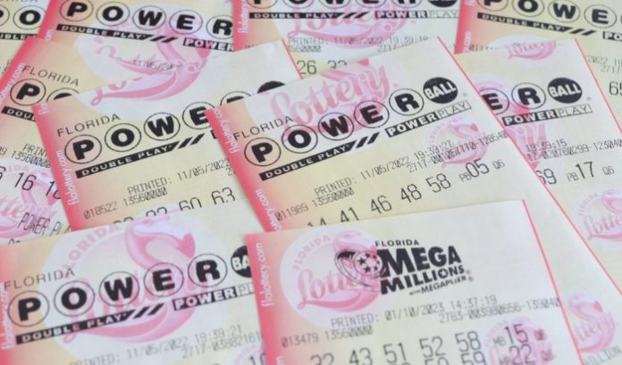 An image of US lottery tickets