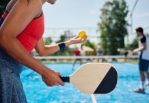 Powerball becomes title sponsor of rapidly growing US sport Pickleball court, representing the new partnership between Powerball and the Professional Pickleball Association