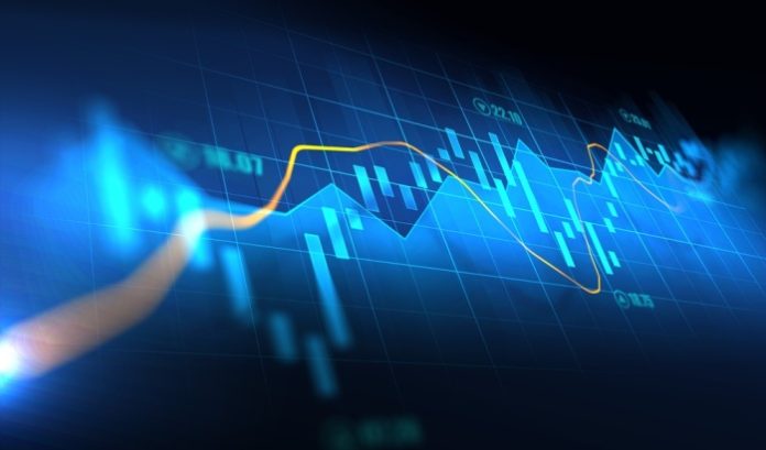 A graph showing growing investment