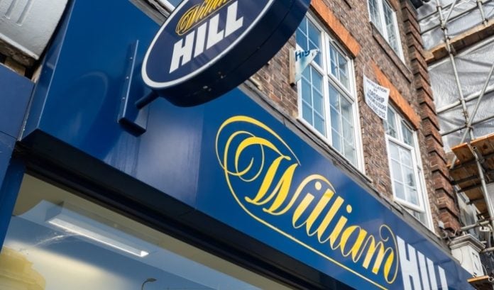 A William Hill shop in London, William Hill is owned by evoke, who are in sales talks with Bally's Intralot
