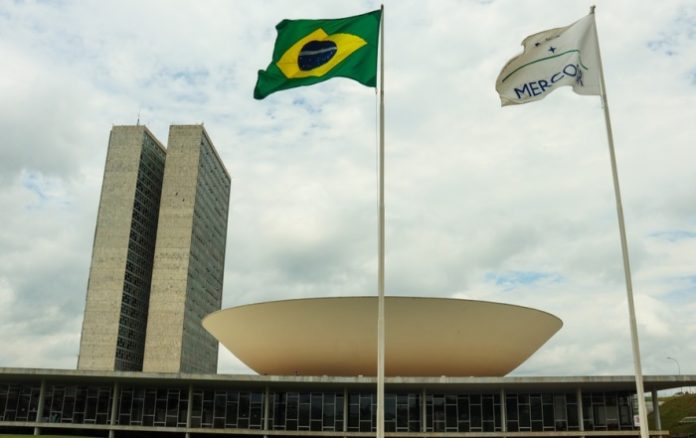 Chamber-of-Deputies-of-brazil Brazilian flag flying over the Chamber of Deputies