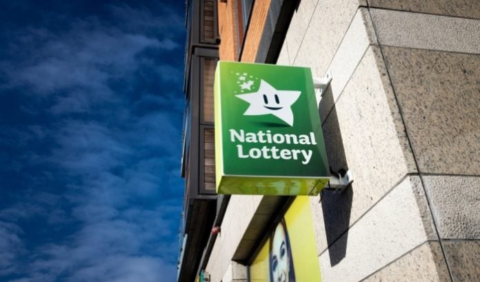 irish-National-Lottery Irish National Lottery shop sign