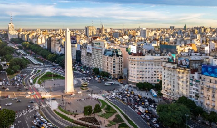 Buenos-Aires- Skyline of Buenos Aires, capital of Argentina