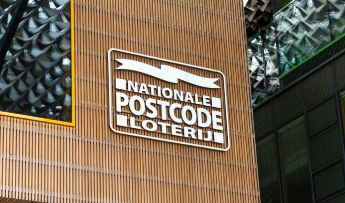 A Postcode Lottery Group National Postcode Lottery sign in the Netherlands