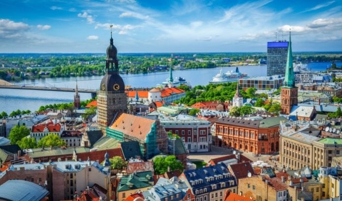 Skyline-of-Riga-Larvia Skyline of Riga, Latvia, where Scientific Games has extended its deal with the national lottery