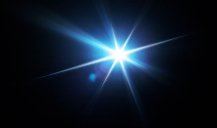 A bright star