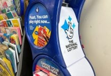 Allwyn UK CEO Andria Vidler calls time on National Lottery leadership A National Lottery retail stand in a shop, Allwyn UK operated