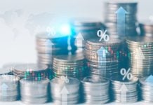 Allwyn’s lottery revenue drops slightly but offset by sports and gaming gains Euro coins with percentage signs, symbolising Allwyn's revenue growth