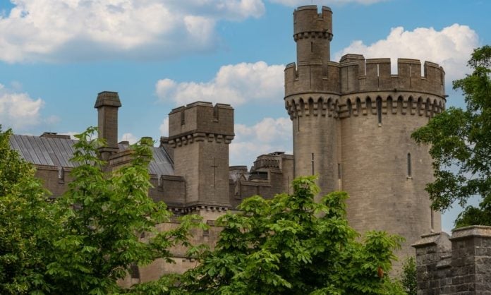 A English castle, the kind which is maintained with money from the National Lottery heritage fund