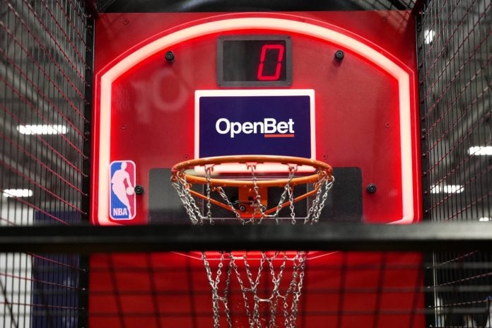 OpenBet branding at an SBC event