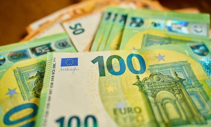 Euros stacked up, representing Bally/s Intralot's revenue
