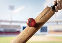 UAE Lottery hits a marketing six with Australian cricket hero Brett Lee A cricket player hitting a ball, symbolising Brett Lee's role with the UAE Lottery